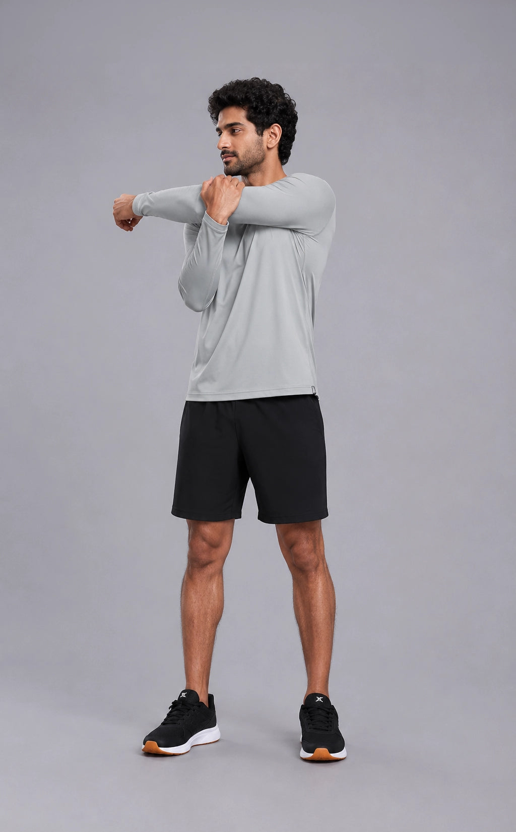 Xtreme long-sleeve training tee — fabric close-up