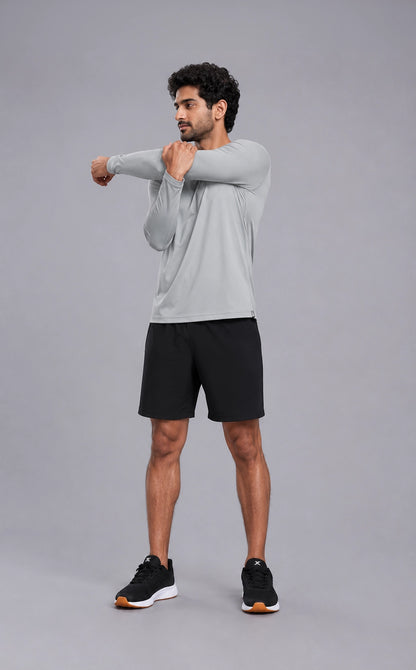Xtreme long-sleeve training tee — fabric close-up