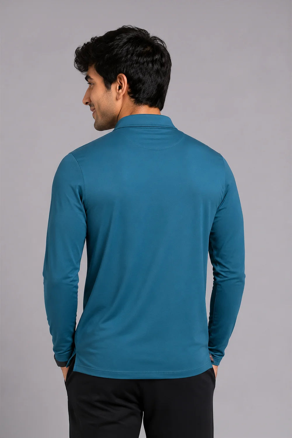 HungerGame performance polo — back view